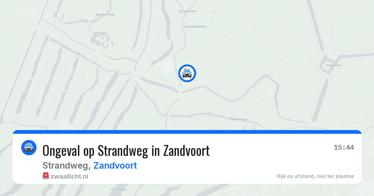Ongeval op Strandweg in Zandvoort — 11 mei 2026
