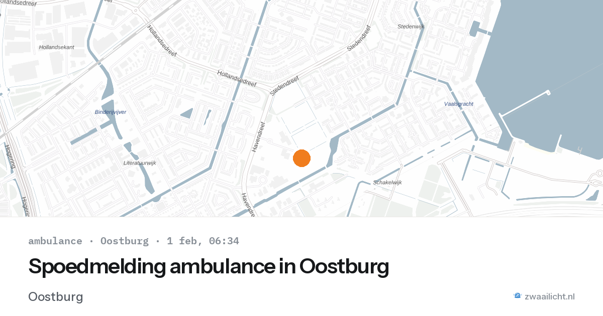 Spoedmelding ambulance in Oostburg — 1 feb 2026