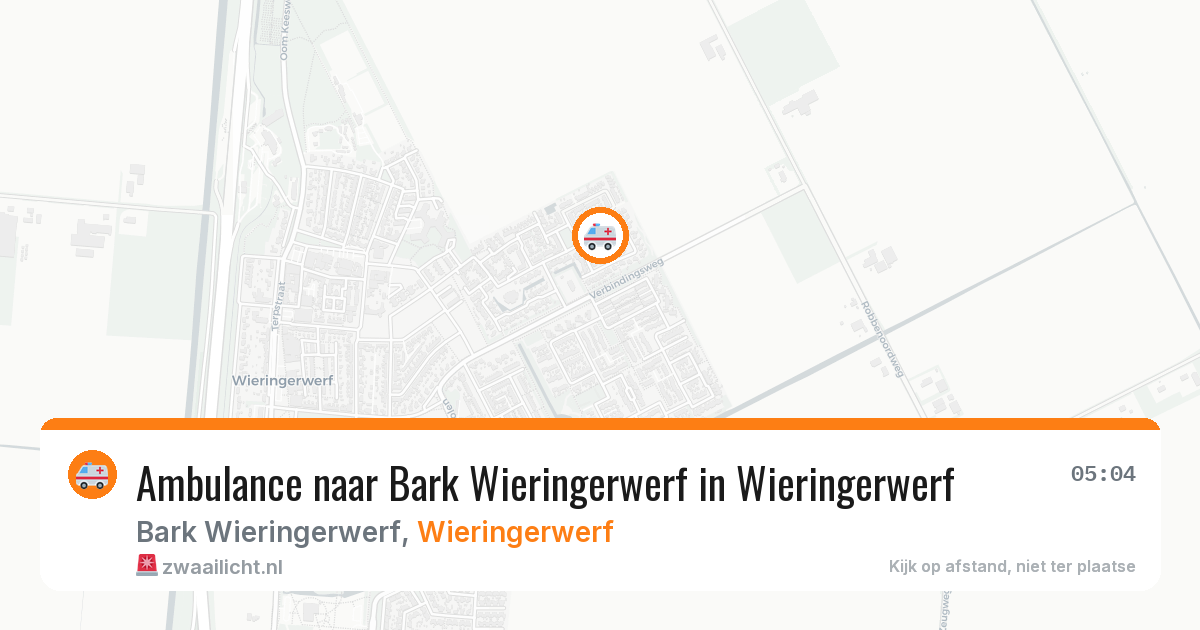 Ambulance naar Bark Wieringerwerf in Wieringerwerf — 21 jun 2026