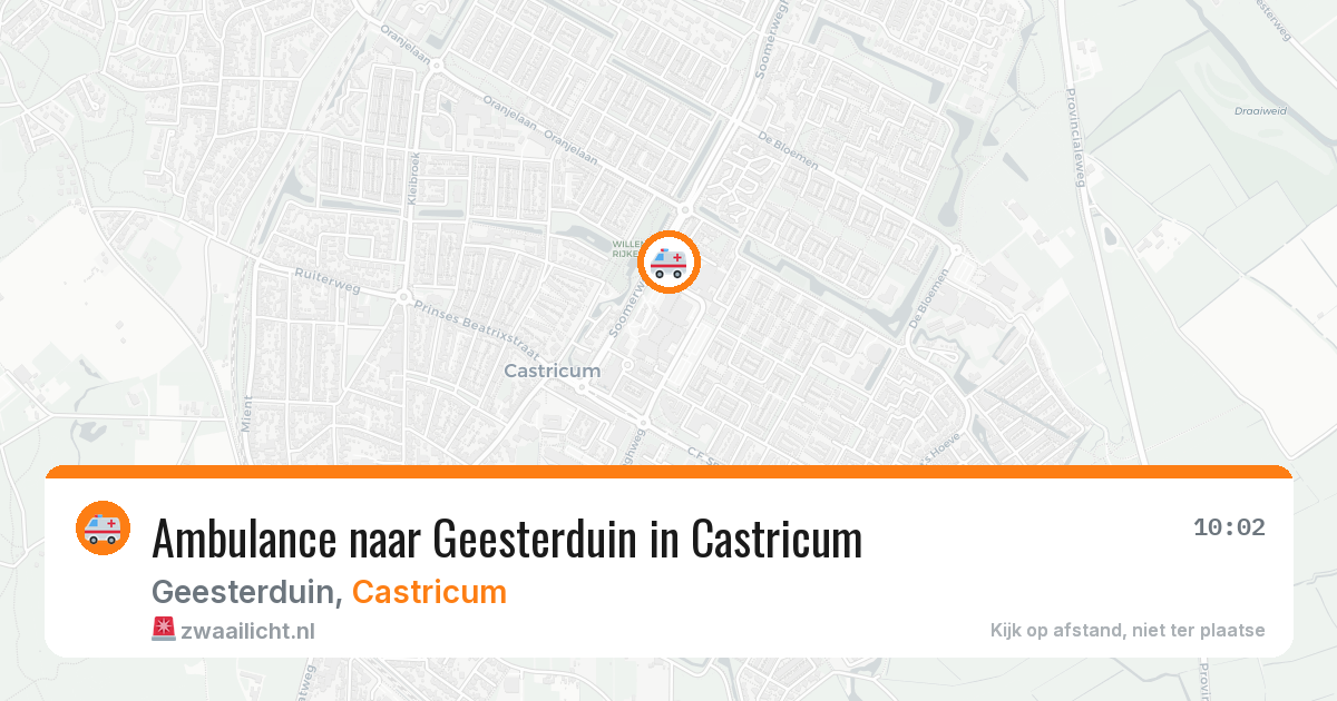 Ambulance naar Geesterduin in Castricum — 25 jun 2026