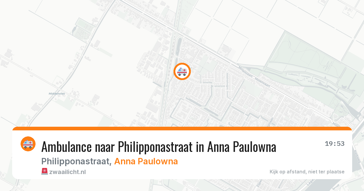 Ambulance naar Philipponastraat in Anna Paulowna — 24 mei 2026