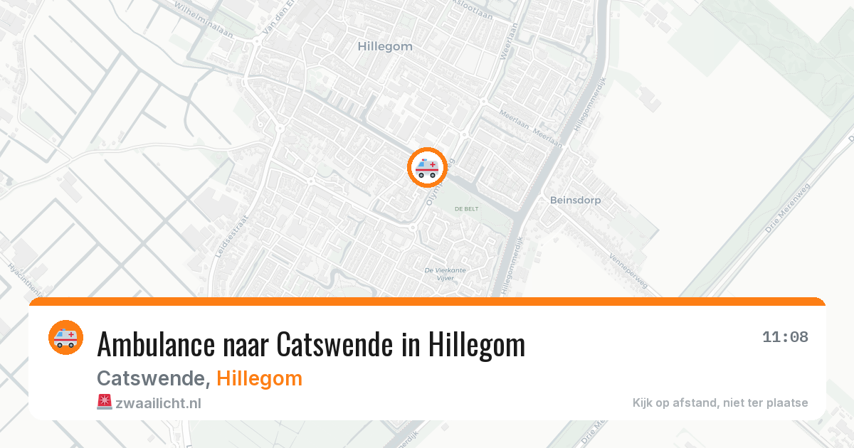 Ambulance naar Catswende in Hillegom — 18 mei 2026