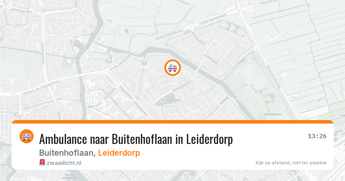 Ambulance naar Buitenhoflaan in Leiderdorp — 8 jun 2026