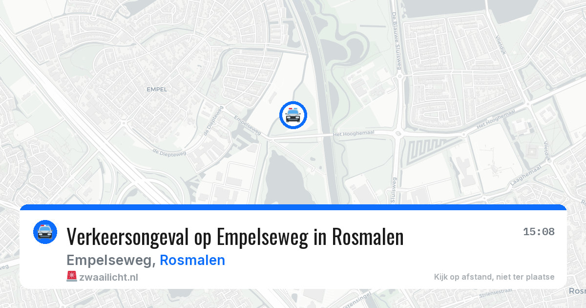 Verkeersongeval op Empelseweg in Rosmalen — 12 apr 2026