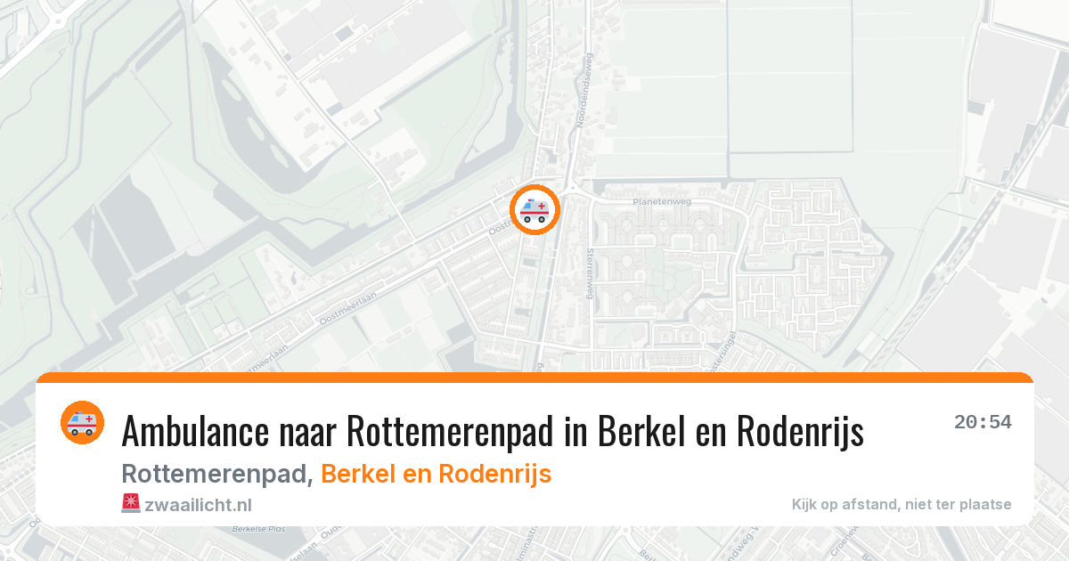 Ambulance naar Rottemerenpad in Berkel en Rodenrijs — 20 jun 2026