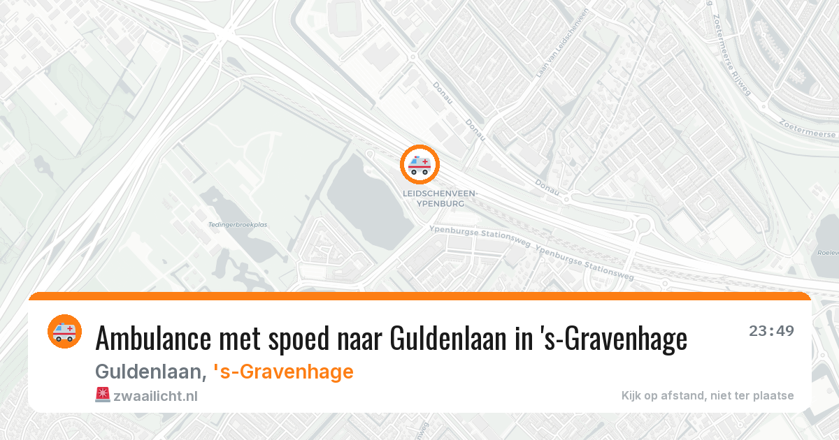 Ambulance met spoed naar Guldenlaan in 's-Gravenhage — 11 apr 2026