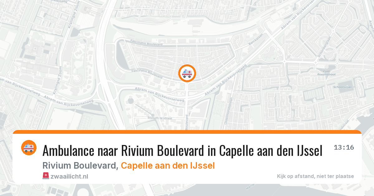 Ambulance naar Rivium Boulevard in Capelle aan den IJssel — 29 jan 2026