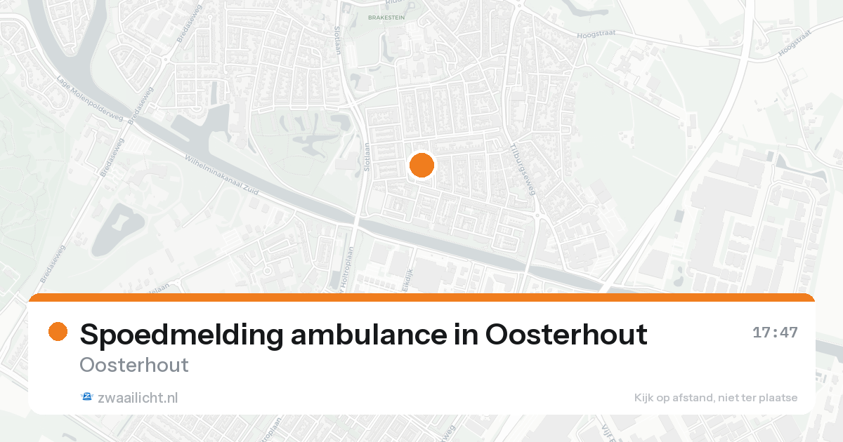 Spoedmelding ambulance in Oosterhout — 25 jun 2026