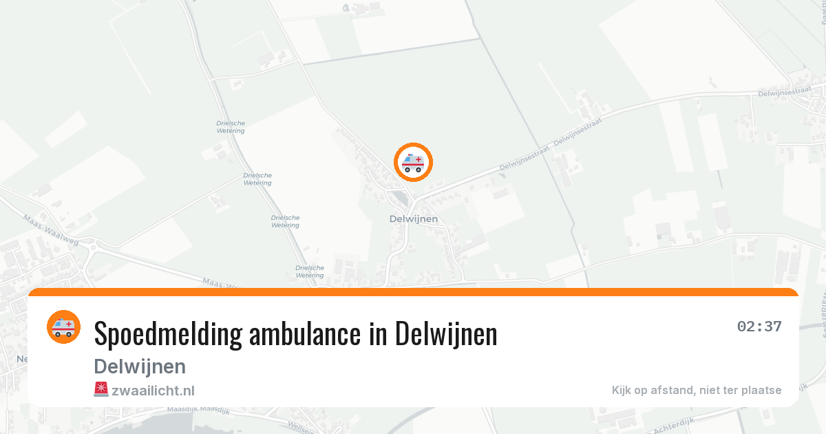 Spoedmelding ambulance in Delwijnen — 3 apr 2026