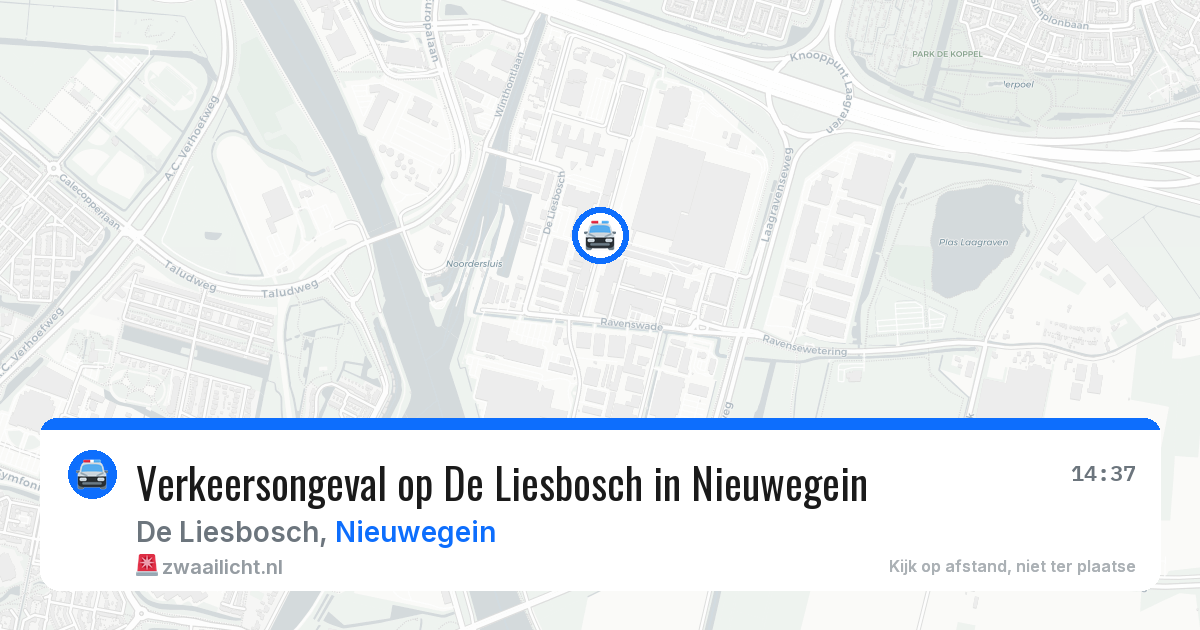 Verkeersongeval op De Liesbosch in Nieuwegein — 7 jun 2026