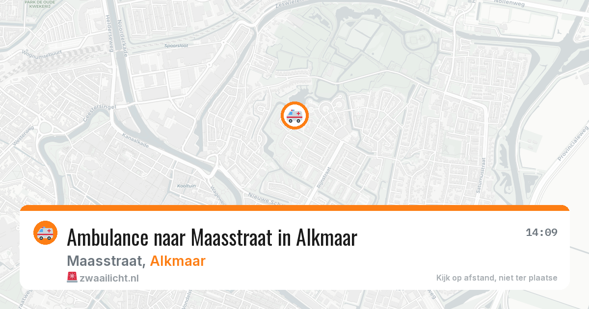Ambulance naar Maasstraat in Alkmaar — 12 aug 2026