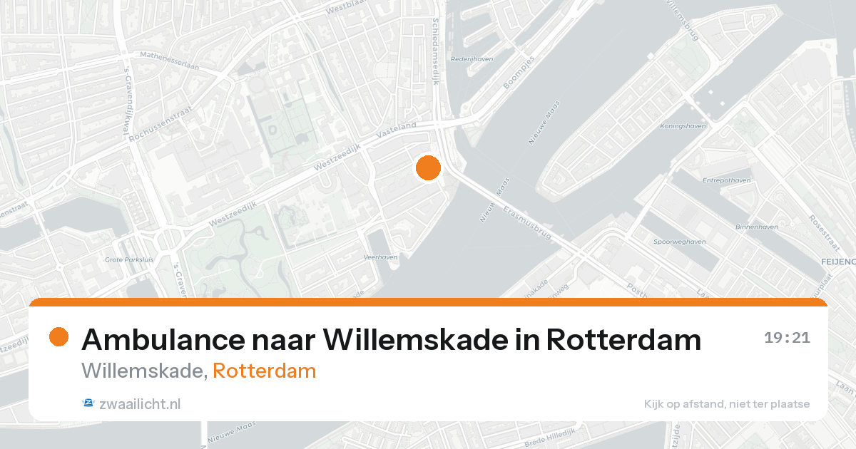 Ambulance naar Willemskade in Rotterdam — 16 aug 2026