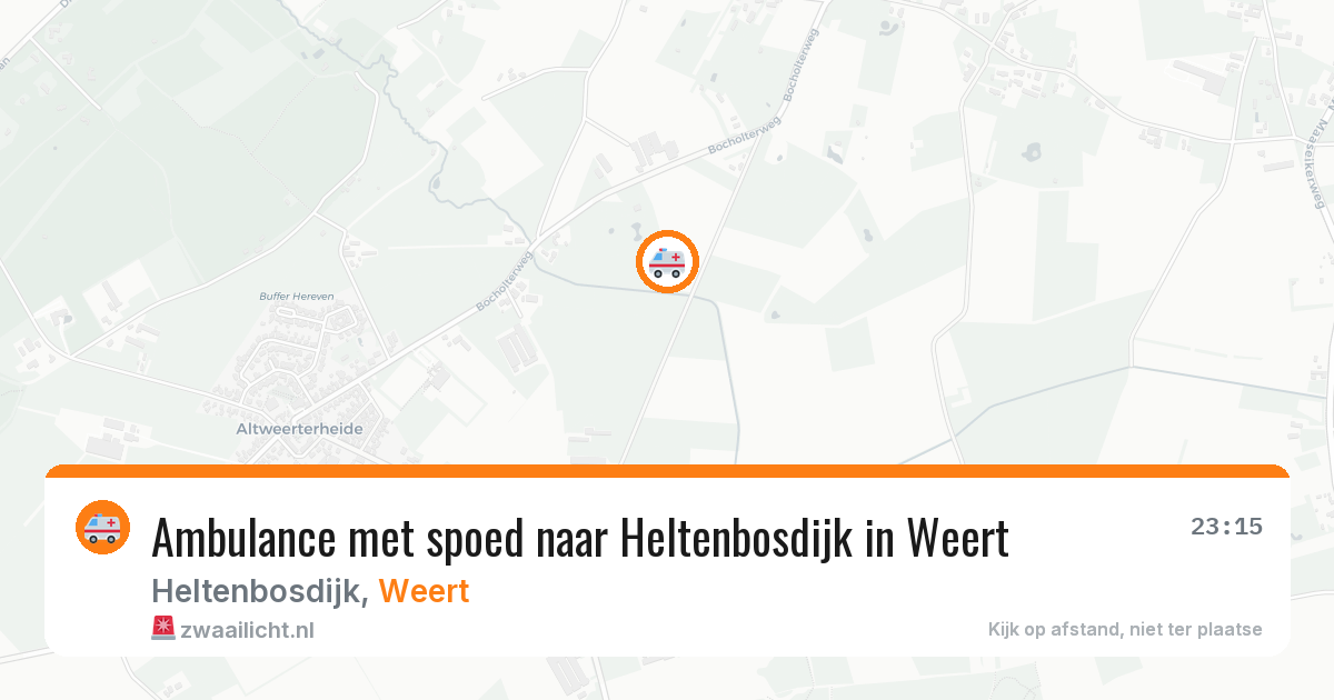 Ambulance met spoed naar Heltenbosdijk in Weert — 30 jan 2026