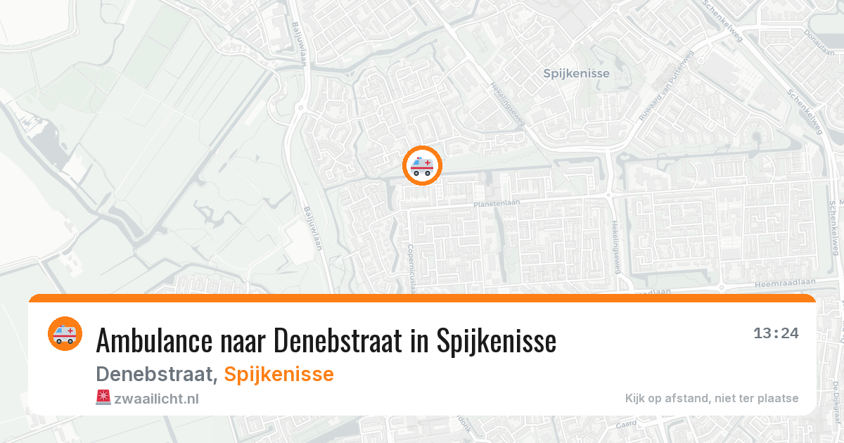 Ambulance naar Denebstraat in Spijkenisse — 7 jun 2026