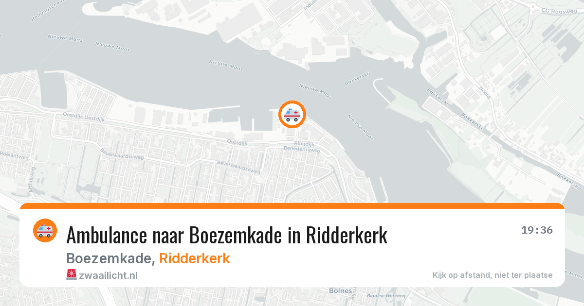 Ambulance naar Boezemkade in Ridderkerk — 23 mei 2026