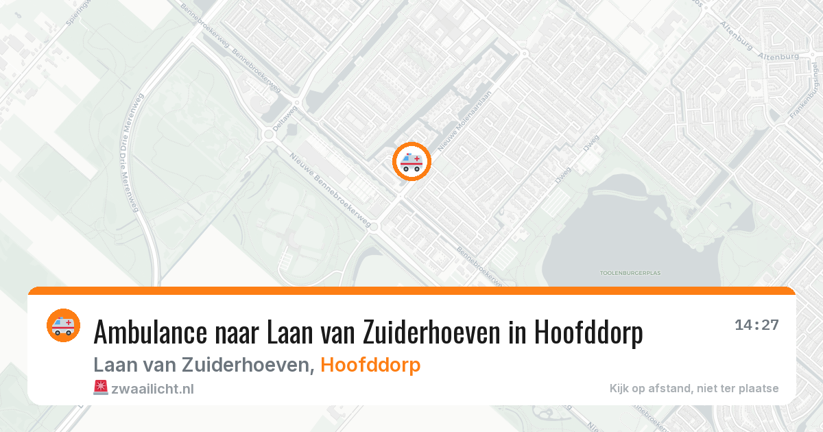Ambulance naar Laan van Zuiderhoeven in Hoofddorp — 7 mei 2026