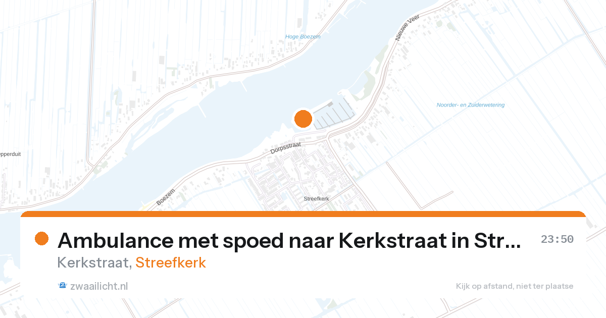 Ambulance met spoed naar Kerkstraat in Streefkerk — 6 feb 2026