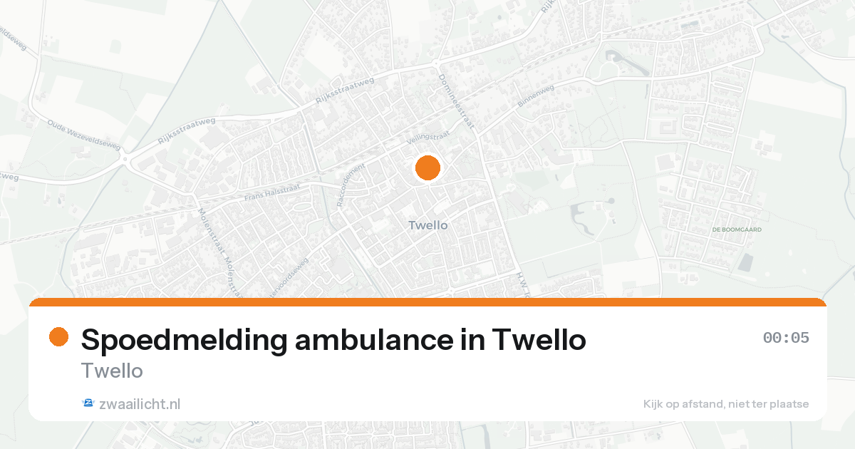Spoedmelding ambulance in Twello — 30 jan 2026