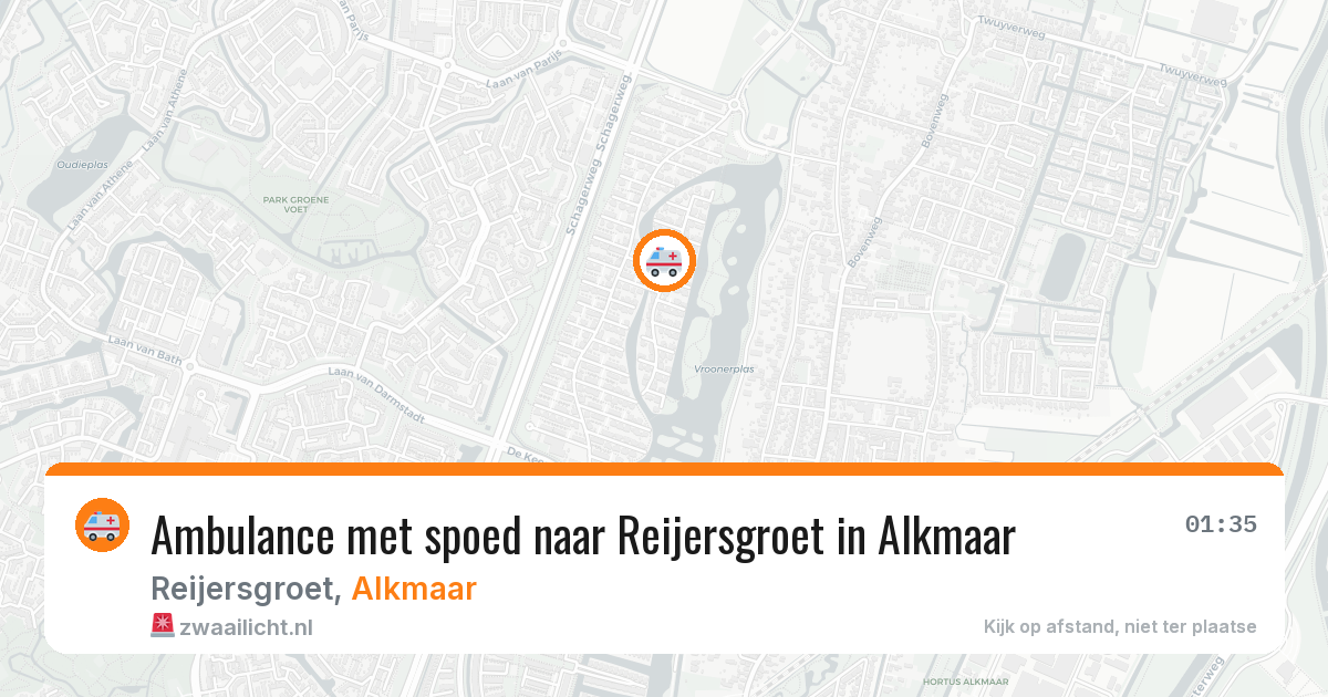 Ambulance met spoed naar Reijersgroet in Alkmaar — 7 jun 2026