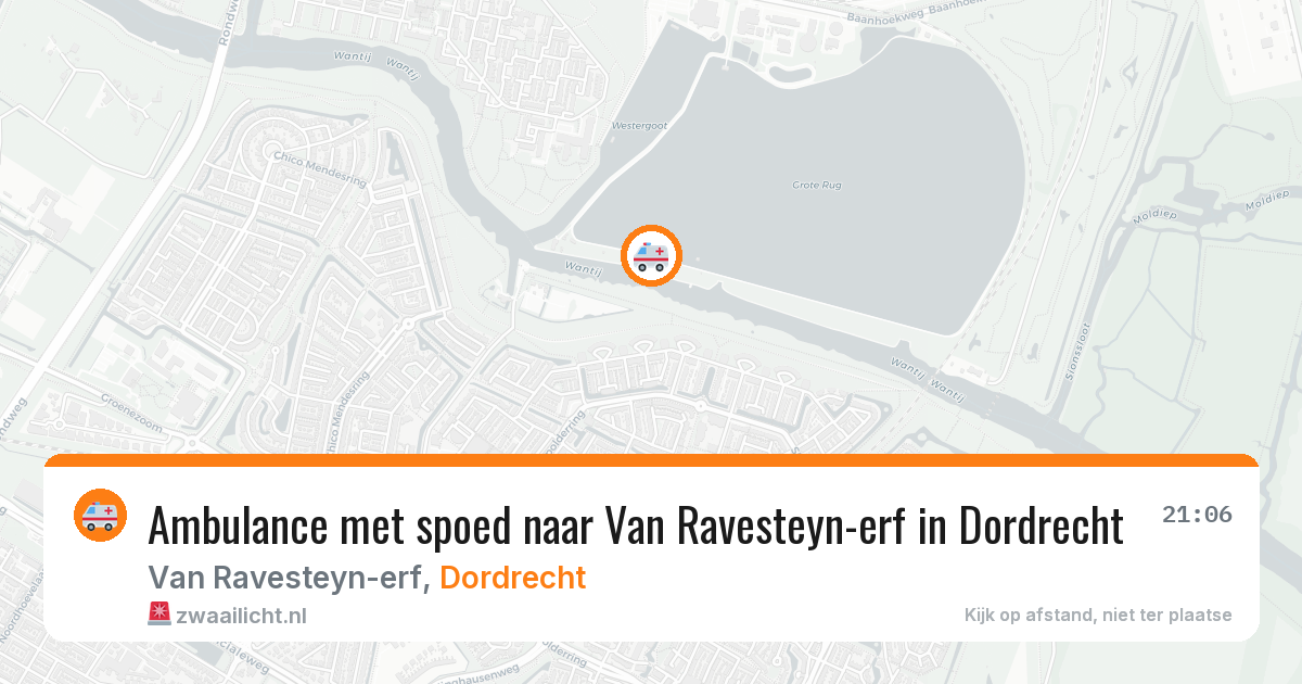 Ambulance met spoed naar Van Ravesteyn-erf in Dordrecht — 12 feb 2026