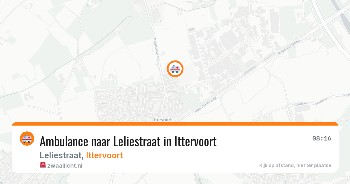 Ambulance naar Leliestraat in Ittervoort — 29 jun 2026