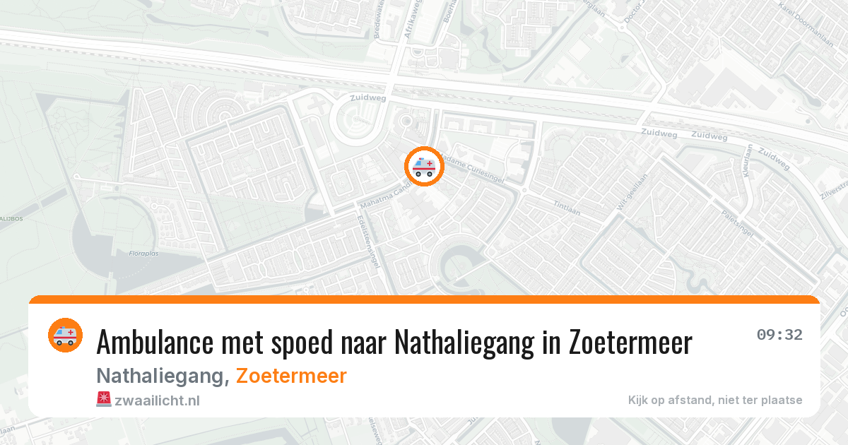 Ambulance met spoed naar Nathaliegang in Zoetermeer — 10 jun 2026