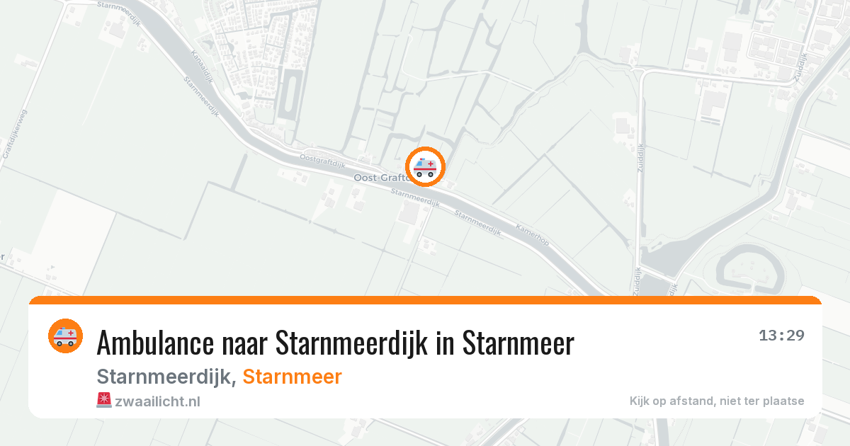 Ambulance naar Starnmeerdijk in Starnmeer — 26 apr 2026