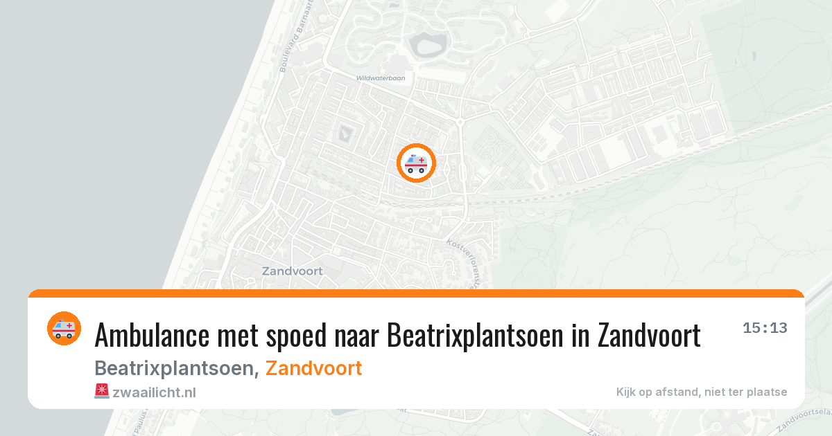 Ambulance met spoed naar Beatrixplantsoen in Zandvoort — 11 apr 2026