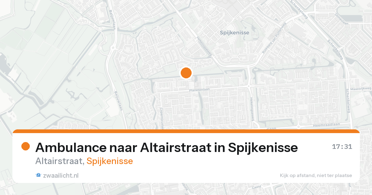 Ambulance naar Altairstraat in Spijkenisse — 31 jan 2026