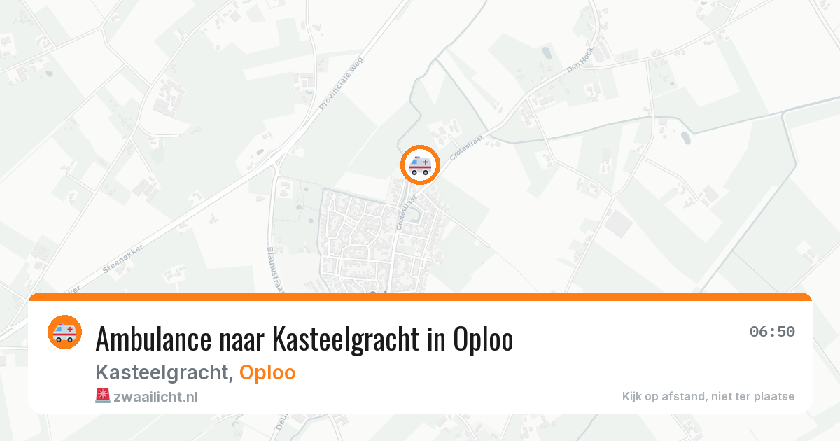 Ambulance naar Kasteelgracht in Oploo — 11 mei 2026