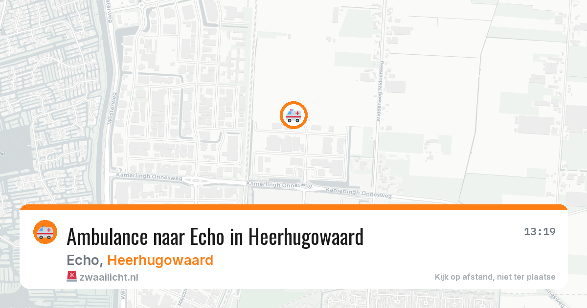 Ambulance naar Echo in Heerhugowaard — 28 mei 2026