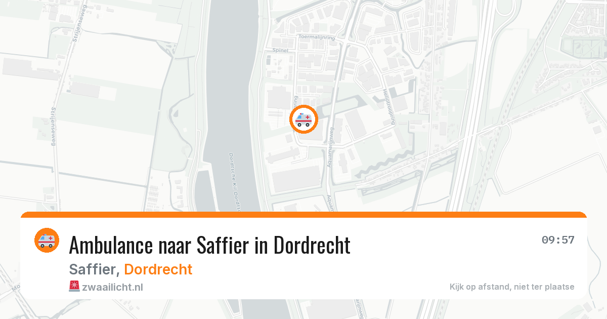 Ambulance naar Saffier in Dordrecht — 20 mei 2026