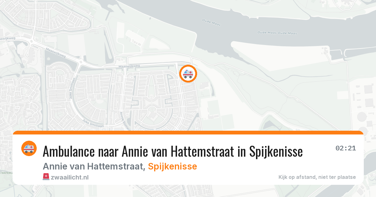 Ambulance naar Annie van Hattemstraat in Spijkenisse — 29 jul 2026