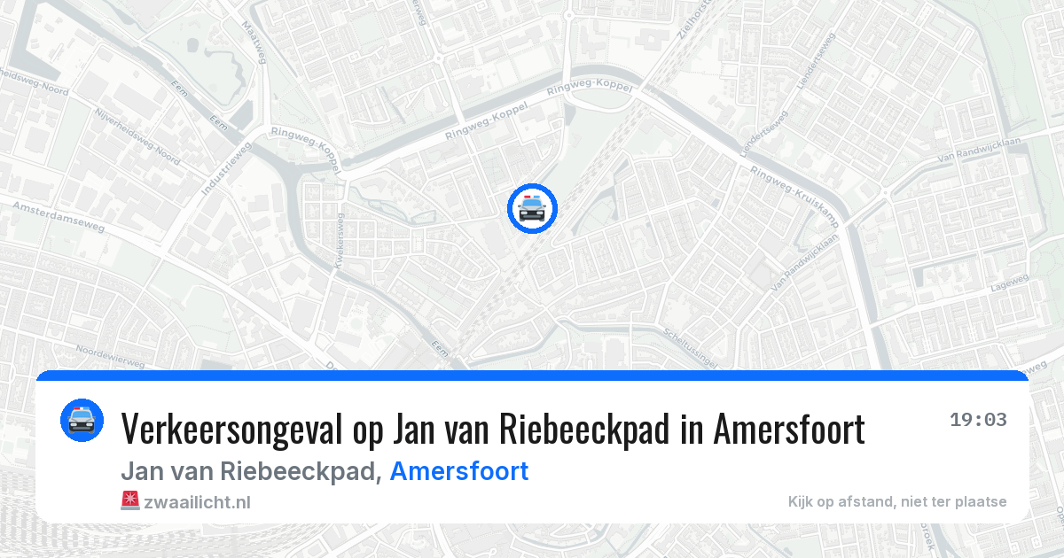 Verkeersongeval op Jan van Riebeeckpad in Amersfoort — 22 jun 2026