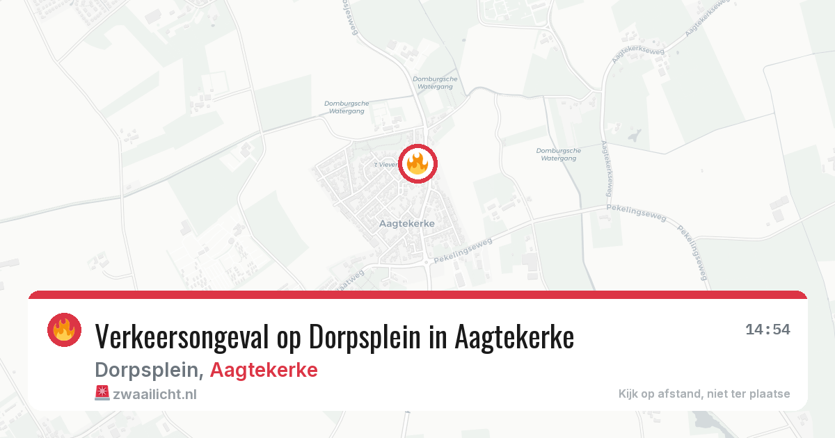 Verkeersongeval op Dorpsplein in Aagtekerke — 13 mei 2026