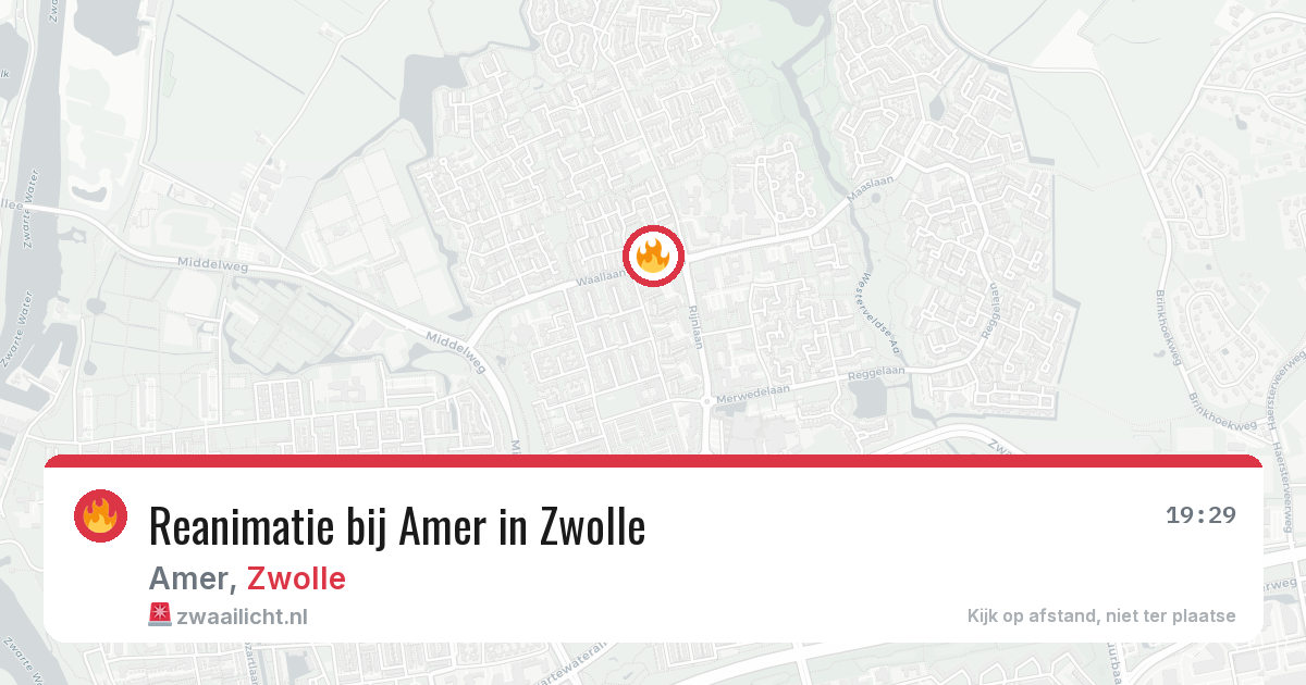 Reanimatie bij Amer in Zwolle — 24 jun 2026