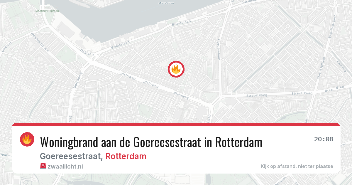 Woningbrand aan de Goereesestraat in Rotterdam — 5 jul 2026