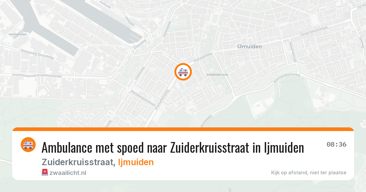 Ambulance met spoed naar Zuiderkruisstraat in Ijmuiden — 6 apr 2026