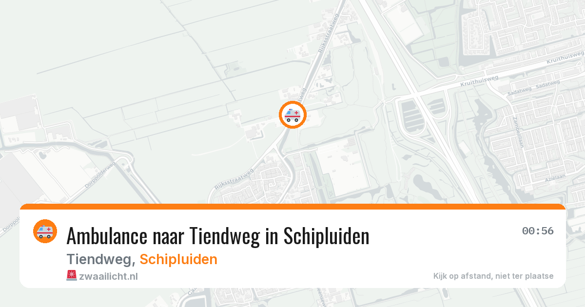 Ambulance naar Tiendweg in Schipluiden — 2 jun 2026