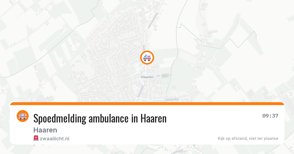 Spoedmelding ambulance in Haaren — 24 mei 2026