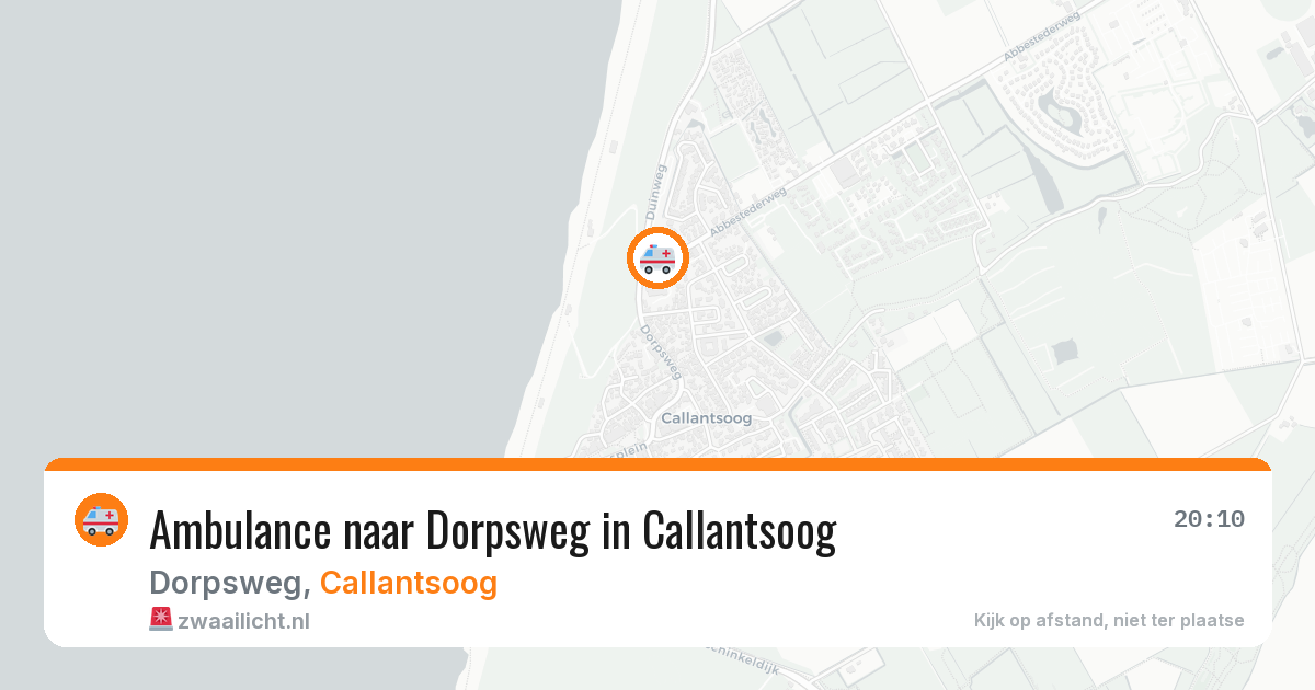 Ambulance naar Dorpsweg in Callantsoog — 25 jul 2026