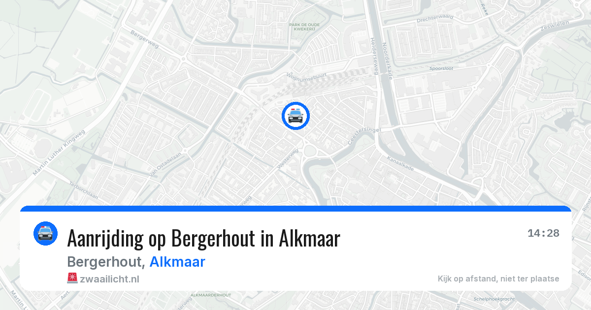 Aanrijding op Bergerhout in Alkmaar — 21 mei 2026