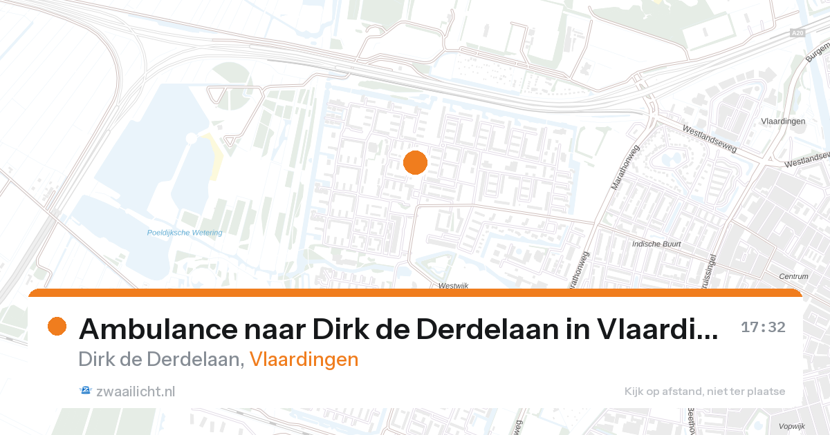 Ambulance naar Dirk de Derdelaan in Vlaardingen — 28 aug 2026