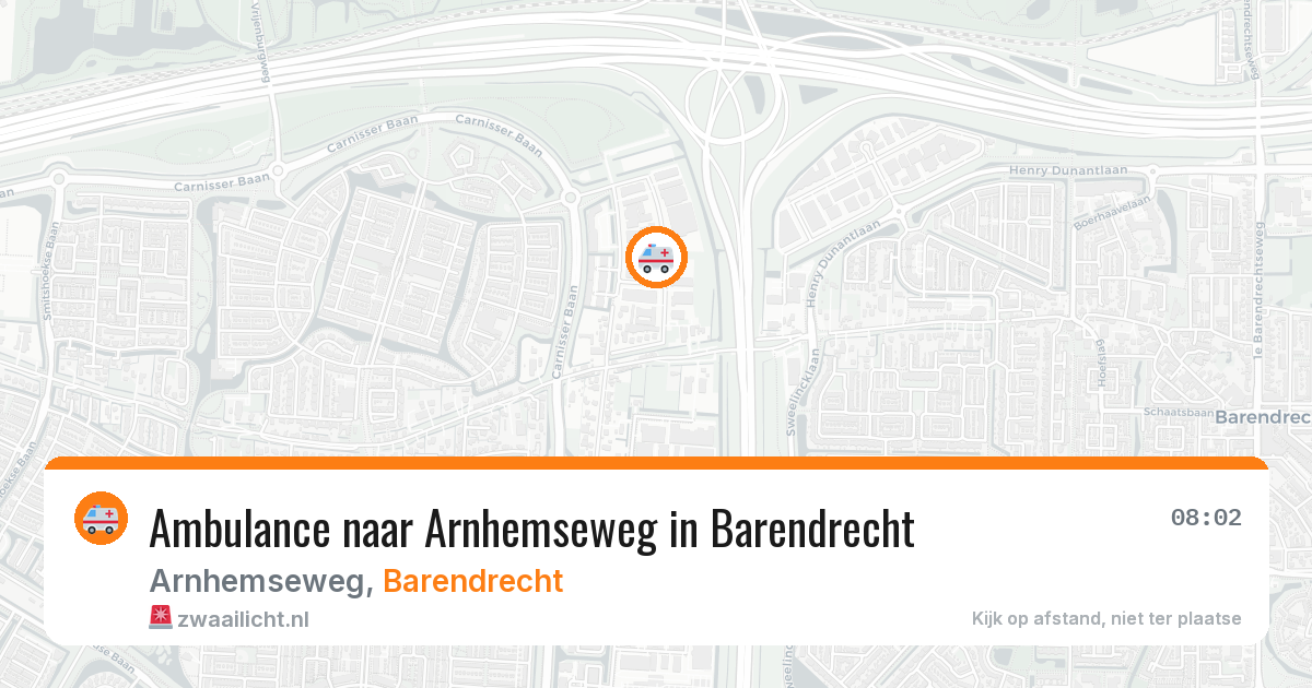 Ambulance naar Arnhemseweg in Barendrecht — 1 apr 2026