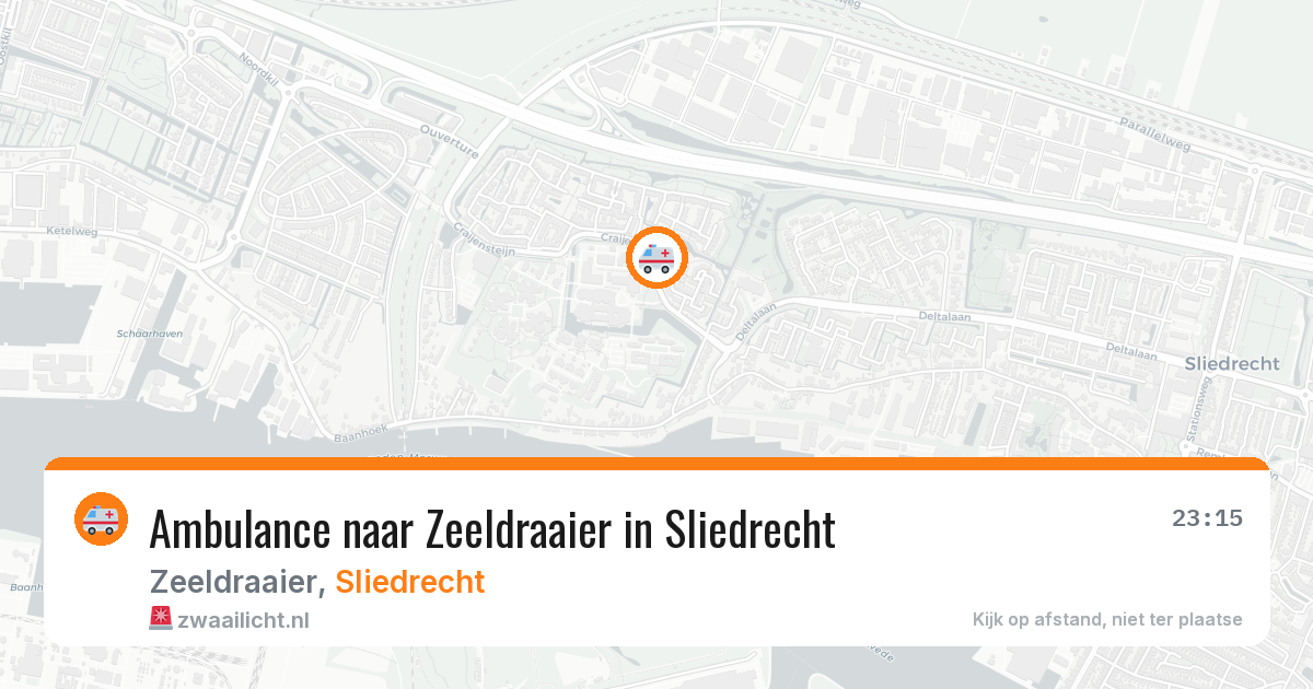 Ambulance naar Zeeldraaier in Sliedrecht — 3 mei 2026