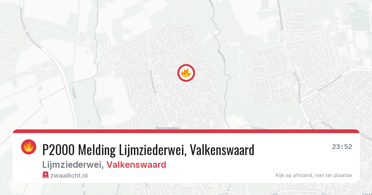 P2000 Melding Lijmziederwei, Valkenswaard — 29 jan 2026