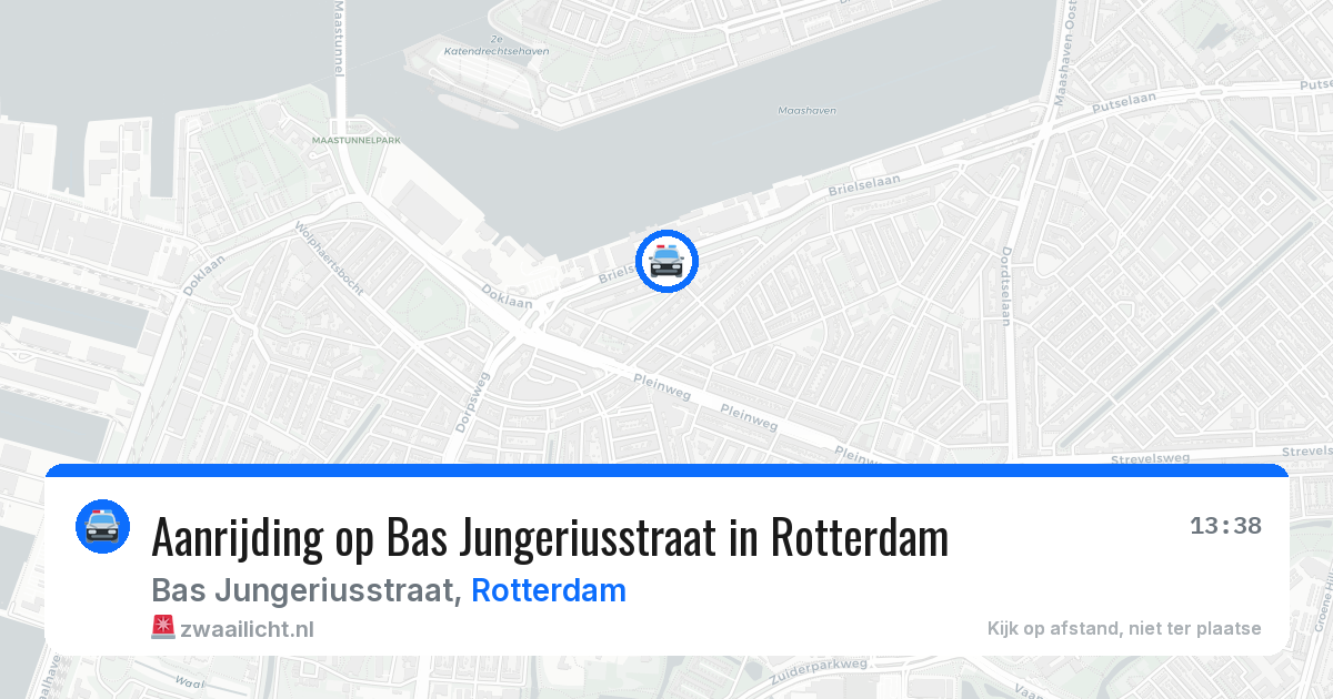 Aanrijding op Bas Jungeriusstraat in Rotterdam — 18 jun 2026
