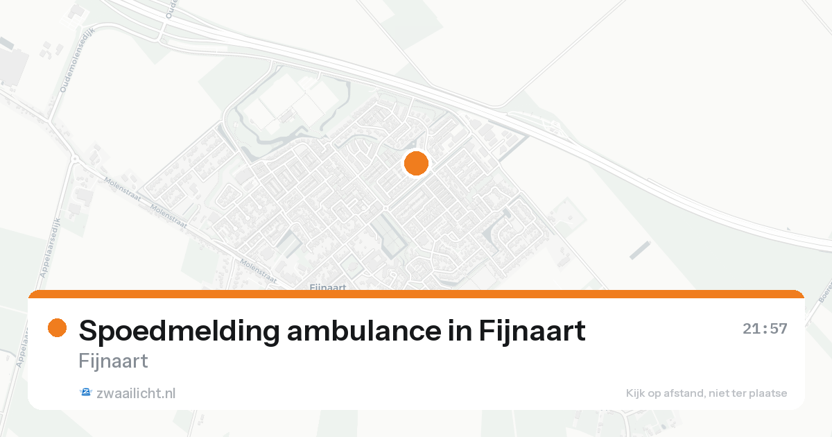 Spoedmelding ambulance in Fijnaart — 18 aug 2026