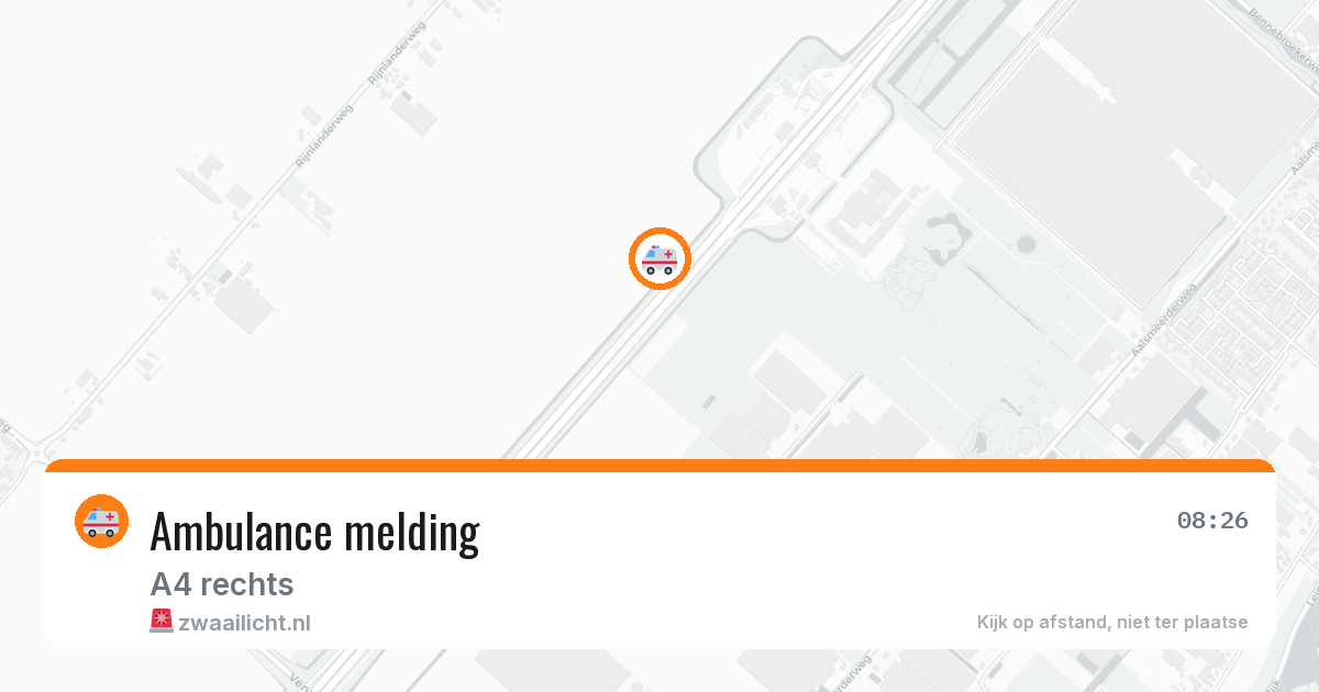 Ambulance melding — 7 mei 2026 | 🚨 Zwaailicht.nl