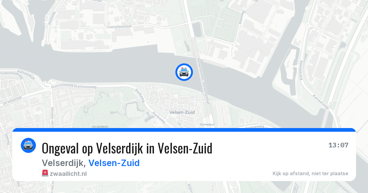 Ongeval op Velserdijk in Velsen-Zuid — 2 jun 2026